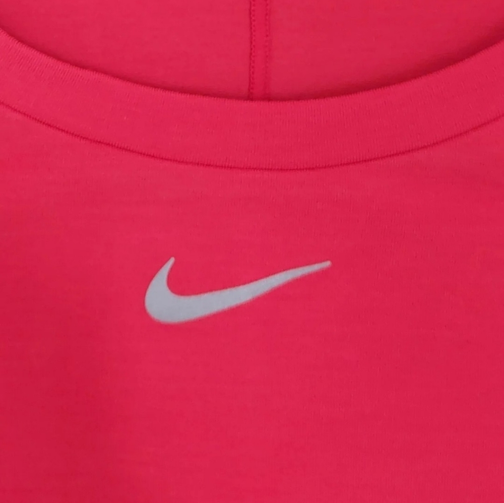 Nike Women's Dri-Fit One Luxe Tee T-Shirt Small Red Soft Breathable Recycled - Picture 8 of 16